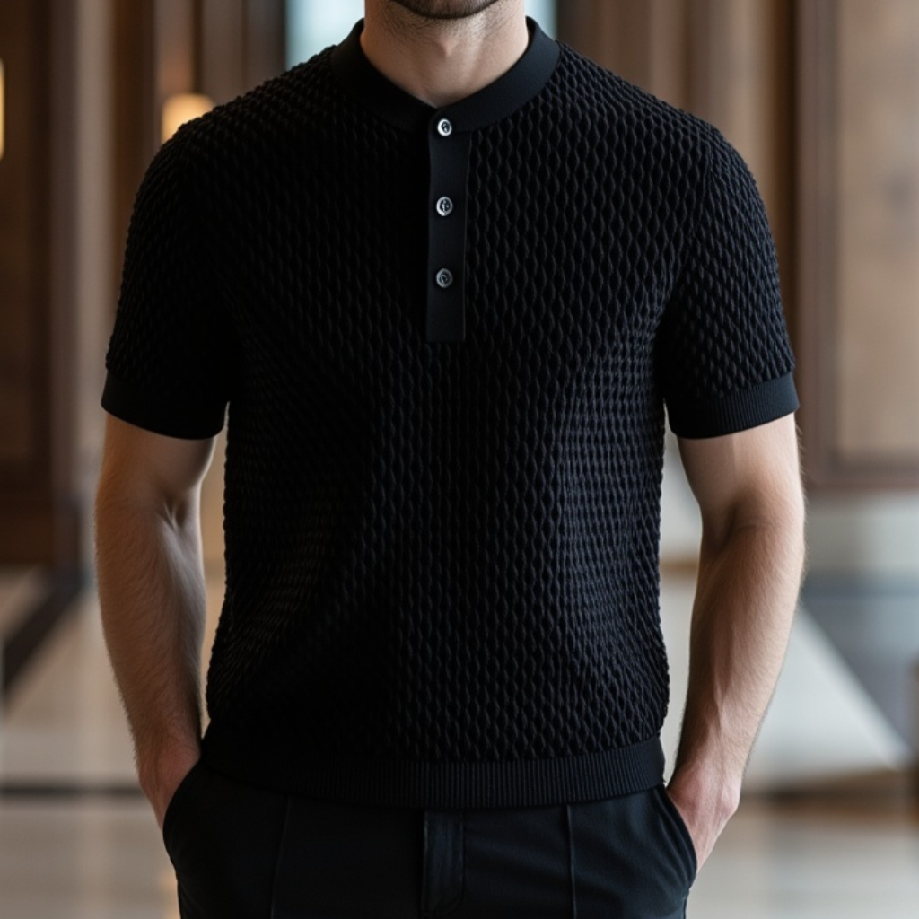 Camisa Polo Malha Franfurt Blue