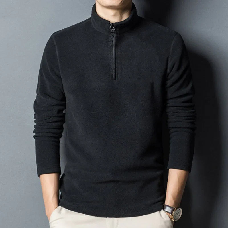 Suéter Masculino Gola Alta com Zíper DR04