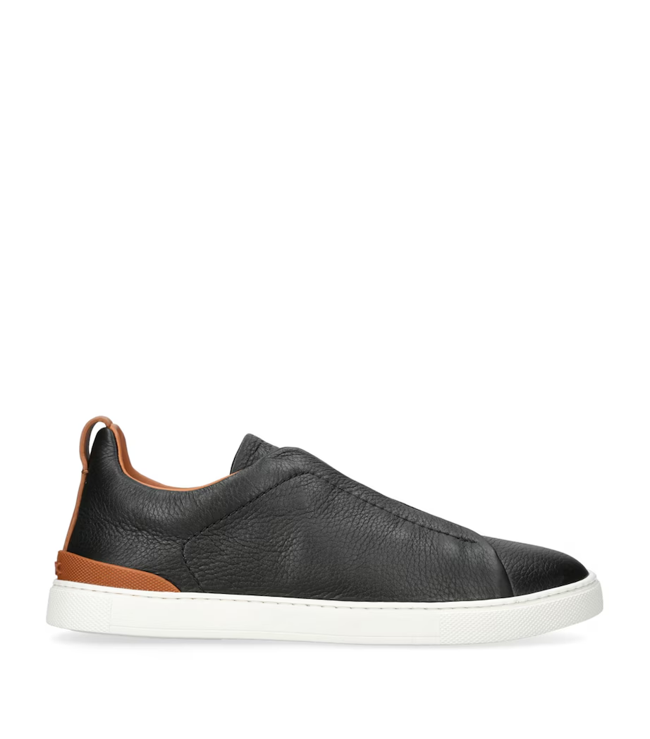 Tenis Zegna Triple Stitch Couro