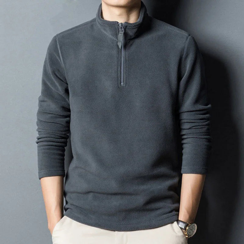 Suéter Masculino Gola Alta com Zíper DR04